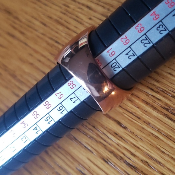 Bronze Milor Italy Black Pave Set Wide Band Ring - Size 9 - Picture 9 of 9